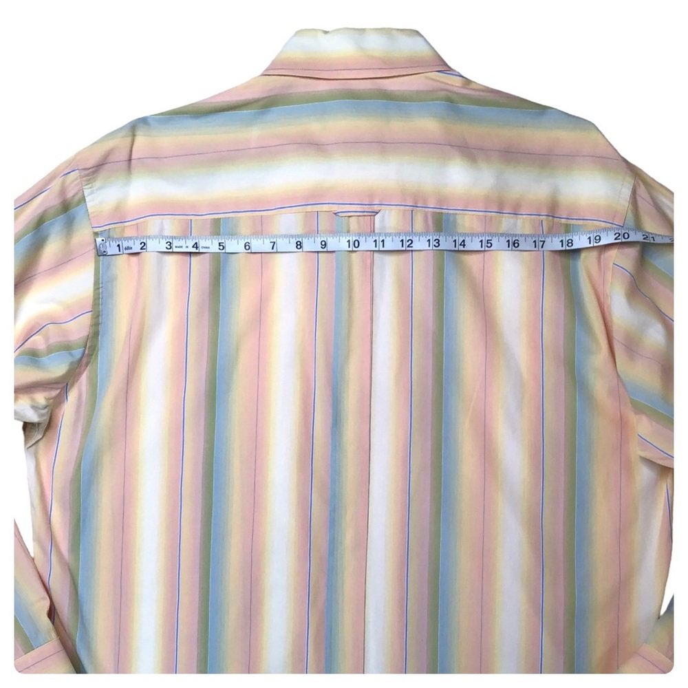 Bugatchi Uomo Striped Pink Multi Color Size Xl Sh… - image 8